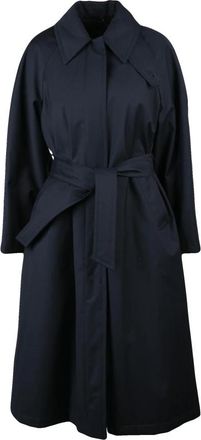 Palt&ograve; Trench - Dames - Trenchcoats - Blauw - 3XS - Wol - Jassen