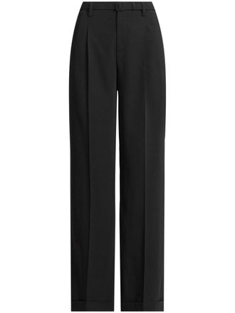 Ralph Lauren Collection Pantaloni sartoriali Modern con pieghe - Nero
