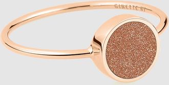 Ginette NY Bague Ever Mini Disc Gold Sandstone Or Rose