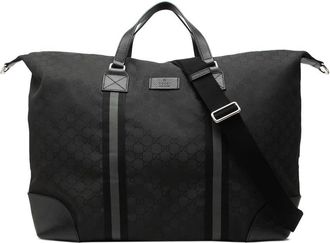 Gucci Pre-owned Gucci XL GG Nylon Web Duffle Bag Unisex 1JXB2G59Y569N6I5