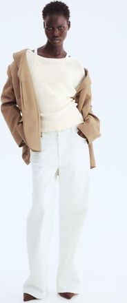 H&M Boat-neck Jumper in Cream at Nordstrom, Size Xx-Small