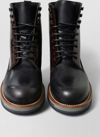 Dolce & Gabbana leather combat boots