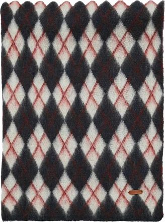 Pepe Jeans London Sjaal met Diamantpatroon in Wit- Rood en Marineblauw - Dames - Wintersjaals - Veelkleurig - ONE Size - Accessoires