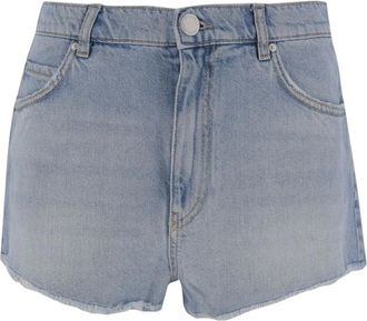 Pinko Denim Shorts met Klassieke Stijl - Dames - Denim shorts - Blauw - W28 - Denim - Korte Broeken