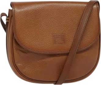 Burberry Pre-owned Cross Body Bags, female, Brown, Size: ONE SIZE Pre-owned Vintage Shoulder Bag