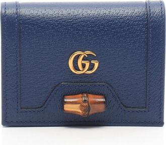 Gucci Navy Leather Wallet (Bi-Fold) (Pre-Owned)