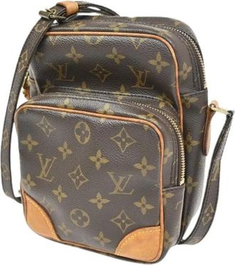 Louis Vuitton Pre-owned Cross Body Bags, unisex, Brown, Size: ONE SIZE Pre-owned Vintage Canvas Cross Body Bag