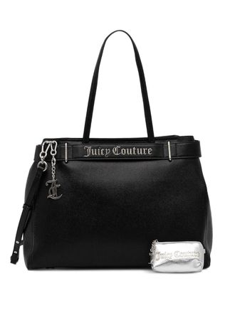 Juicy Couture Jasmine logo-charm satchel - Zwart