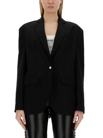Moschino Black Notched Lapel Jacket