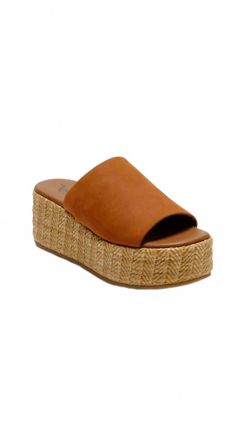 Free People Womens Harbor Raffia Platform In Tan