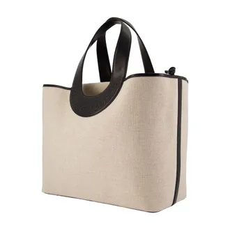 Sams&oslash;e & Sams&oslash;e Cotton Canvas Shopper Tote Bag - Beige