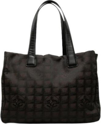 Chanel Pre-owned Vintage Nylon Tote - Dames - Vintage Shopper - Bruin - ONE Size - Nylon - Vintage