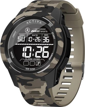 Invicta Activa x Invicta Digital ACW8105MC-003 Heren Horloge - Quartz Uurwerk - Plastic met zwarte Wijzerplaat - 45mm