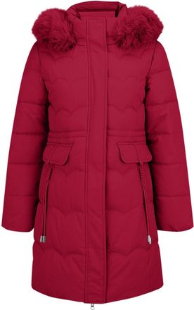 Generic Womens Down Jacket Winter Fleece Lined Warm Outerwear with Fur Hood Plus Size Ladies Warm Padded Parka Long Sleeve Padd Quilted Hooded Long Coat Jacke