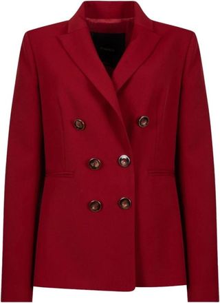 Pinko Alexia Blazer - Dames - Blazers - Rood - M - Polyester - Jassen