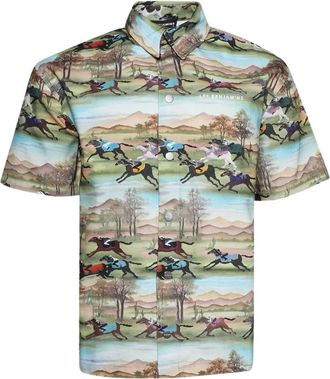 Les Benjamins Camicia a maniche corte Neil - Blu