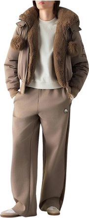 Moose Knuckles Luxe Satin Bomber - Dames - Bomber jackets - Bruin - S - Leer - Jassen