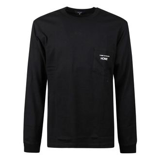 Comme Des Garçons Long Sleeve Tops, male, Black, Size: XL Cotton Sweater