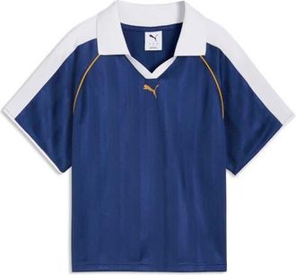 Puma T7 Relaxed Soccer Polo in Blue Jewel at Nordstrom, Size X-Small