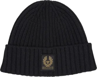 Belstaff Accessories, unisex, Black, ONE SIZE, Watch Beanie Hat in Black