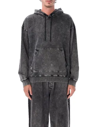 Diesel Dark Grey Relaxed Hoodie