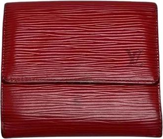 Louis Vuitton Pre-owned Leather Wallet - Dames - Vintage Accessoires - Rood - ONE Size - Leer - Vintage
