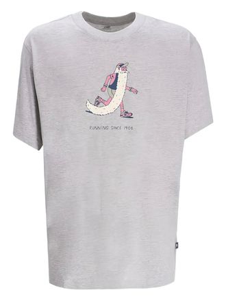 New Balance graphic-print T-shirt - men - Cotton - M - Grey