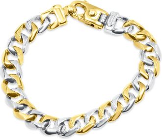 Pompeii3 Braccio Mens 30 Gram Curb Link Solid Silver Bracelet 8.5 Size: 8.5