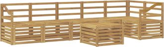 vidaXL Conjunto De Sof&aacute;s De Exterior 7 Uds. Blanco Vidaxl