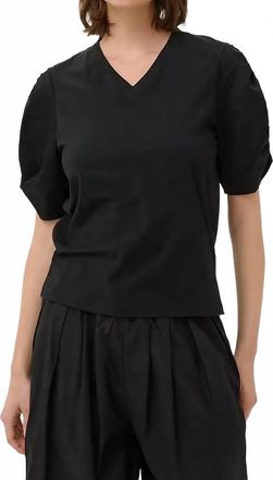 Inwear Gudrun V-Neck T-Shirt In Black