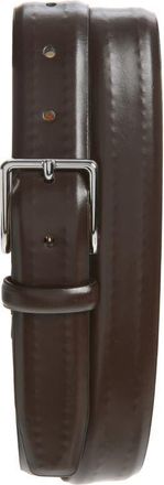 Cole Haan Hidden Stitch Leather Belt in Brown at Nordstrom, Size 34