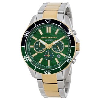 A|X Armani Exchange Spencer Chronograph Quartz Green Dial Mens Watch AX1966