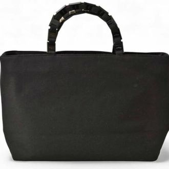 Ferragamo Pre-owned Tote Bags, female, Black, Size: ONE SIZE Pre-owned Nylon Tote Bag