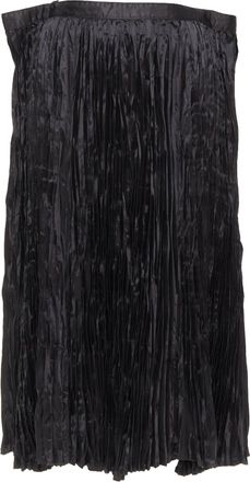 Junya Watanabe 2018 Black Plisse Waistline Midi Skirt