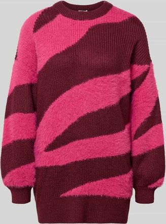 Noisy May Loose Fit Strickpullover mit Rundhalsausschnitt Modell BLAIR in Pink, Größe XL