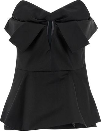 Alexander McQueen Strapless Corset Top - Dames - Blouses - Zwart - M - Tule - Overhemden