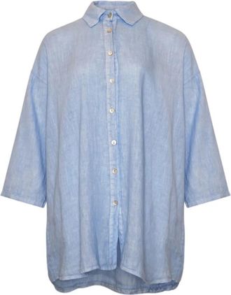 Tiffany & Co. Jenna Oversized Shirt - Dames - Overhemden - Blauw - ONE Size - Overhemden