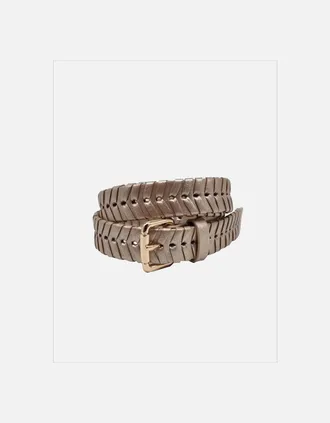 Nooki Design Womens Bradley Woven Belt-Gold - Size: SM