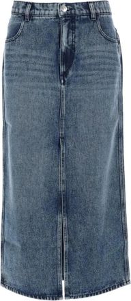 Isabel Marant Faharia Denim Maxi Rok - Dames - Rokken - Blauw - Maat: 2XS Denim