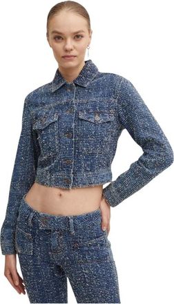 Diesel Dames, Jassen, Blauw, Maat: L Denim
