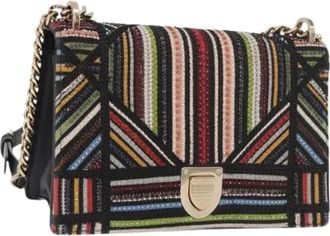 Dior Pre-owned Vintage Beaded Shoulder Bag - Dames - Vintage Schoudertas - Veelkleurig - ONE Size - Leer - Vintage