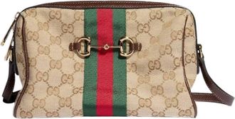 Gucci Beige Horsebit Web small Crossbody Bag