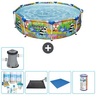 Bestway Piscina Bestway Steel Pro Redonda - Animales - 274x66 Cm - 7-piezas S21626