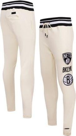 Pro Standard Mens Pro Standard Cream Brooklyn Nets Retro Classic Fleece Sweatpants at Nordstrom, Size Medium
