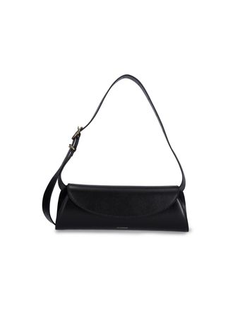 Jil Sander Black Cannolo Small Leather Shoulder Bag