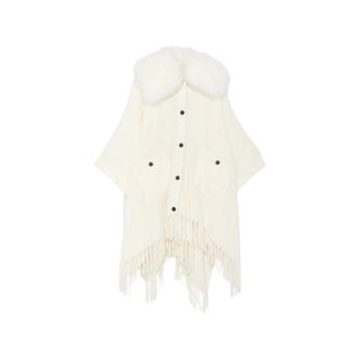 Moncler Fringed Cape