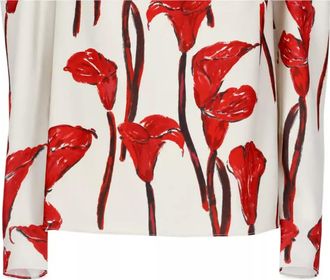Carolina Herrera floral-print long-sleeve blouse