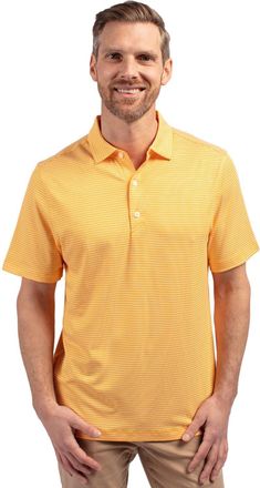 Cutter & Buck Forge Eco Double Stripe Stretch Recycled Mens Polo