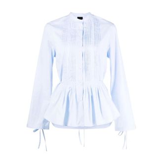 Aspesi Padded Lightweight Nylon Shirt - female - Aspesi - Blouses - Blue - XS - Blouses & Shirts