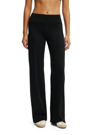 Cotton On Womens Active Studio Wide Leg Pant in Black at Nordstrom, Size Xx-Small